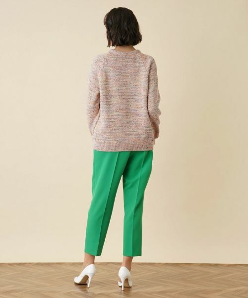 Leilian PLUS HOUSE / レリアンプラスハウス ニット・セーター | ミックスカラークルーネックニットプルオーバー | 詳細3