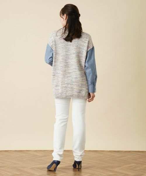 Leilian PLUS HOUSE / レリアンプラスハウス ニット・セーター | レイヤード風ニットプルオーバー | 詳細3