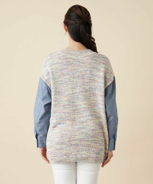 Leilian PLUS HOUSE / レリアンプラスハウス ニット・セーター | レイヤード風ニットプルオーバー | 詳細6