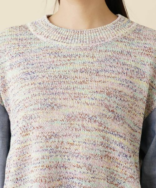 Leilian PLUS HOUSE / レリアンプラスハウス ニット・セーター | レイヤード風ニットプルオーバー | 詳細7