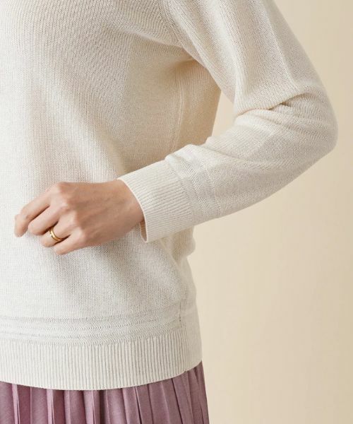 Leilian PLUS HOUSE / レリアンプラスハウス ニット・セーター | ラメクルーネックニット | 詳細12