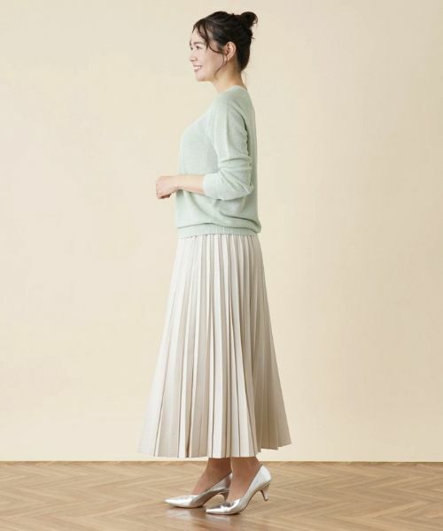 Leilian PLUS HOUSE / レリアンプラスハウス ニット・セーター | ラメクルーネックニット | 詳細2