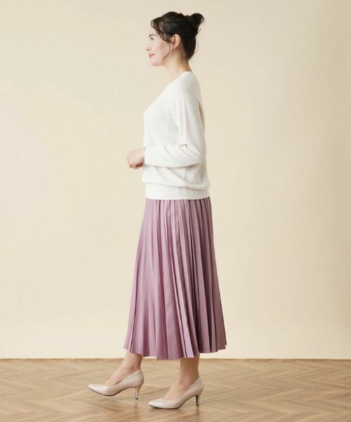 Leilian PLUS HOUSE / レリアンプラスハウス ニット・セーター | ラメクルーネックニット | 詳細5