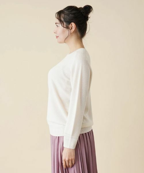 Leilian PLUS HOUSE / レリアンプラスハウス ニット・セーター | ラメクルーネックニット | 詳細8