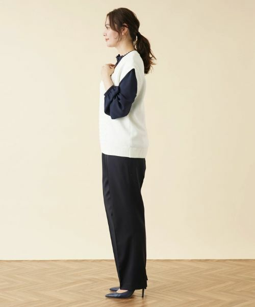 Leilian PLUS HOUSE / レリアンプラスハウス テーラードジャケット | Vネックニットベスト | 詳細13