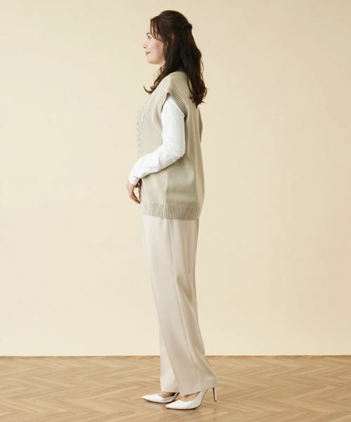 Leilian PLUS HOUSE / レリアンプラスハウス テーラードジャケット | Vネックニットベスト | 詳細2