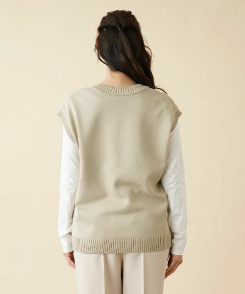 Leilian PLUS HOUSE / レリアンプラスハウス テーラードジャケット | Vネックニットベスト | 詳細6