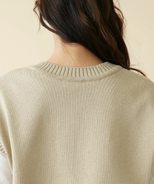 Leilian PLUS HOUSE / レリアンプラスハウス テーラードジャケット | Vネックニットベスト | 詳細8