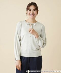 Leilian PLUS HOUSE / レリアンプラスハウス ニット・セーター | ラメニットプルオーバー