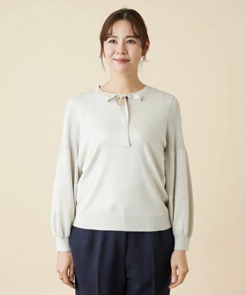 Leilian PLUS HOUSE / レリアンプラスハウス ニット・セーター | ラメニットプルオーバー | 詳細4