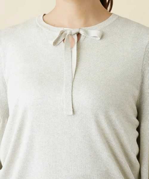 Leilian PLUS HOUSE / レリアンプラスハウス ニット・セーター | ラメニットプルオーバー | 詳細7
