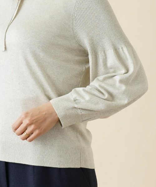 Leilian PLUS HOUSE / レリアンプラスハウス ニット・セーター | ラメニットプルオーバー | 詳細9