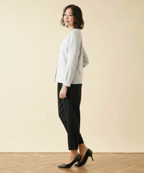 Leilian PLUS HOUSE / レリアンプラスハウス カーディガン・ボレロ | Vネックニットカーディガン | 詳細2