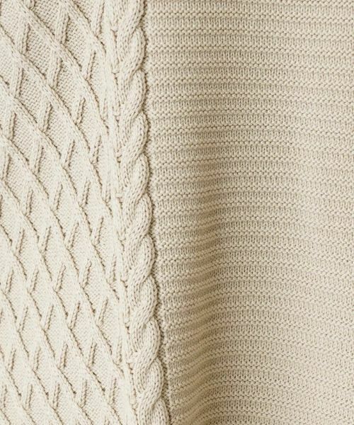 Leilian PLUS HOUSE / レリアンプラスハウス テーラードジャケット | 編地切替ニットベスト【MUSE BY ROCHAS Premiere】 | 詳細11