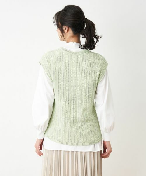 Leilian PLUS HOUSE / レリアンプラスハウス テーラードジャケット | Vネックニットベスト | 詳細13