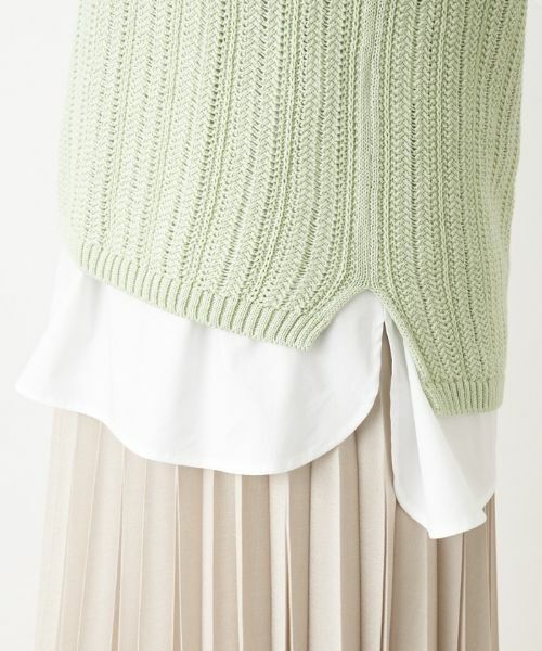 Leilian PLUS HOUSE / レリアンプラスハウス テーラードジャケット | Vネックニットベスト | 詳細17