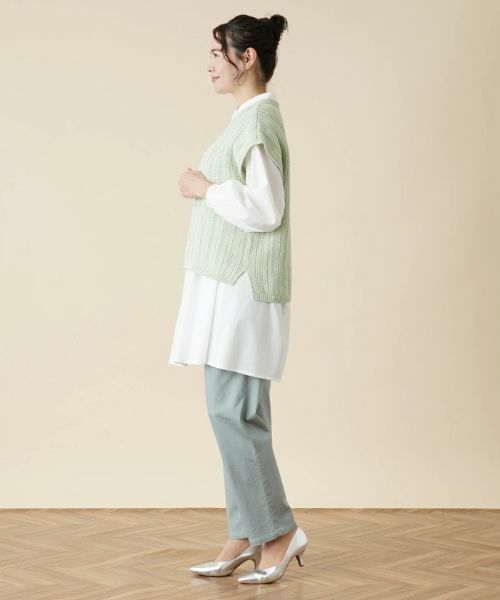 Leilian PLUS HOUSE / レリアンプラスハウス テーラードジャケット | Vネックニットベスト | 詳細2