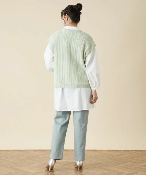 Leilian PLUS HOUSE / レリアンプラスハウス テーラードジャケット | Vネックニットベスト | 詳細3