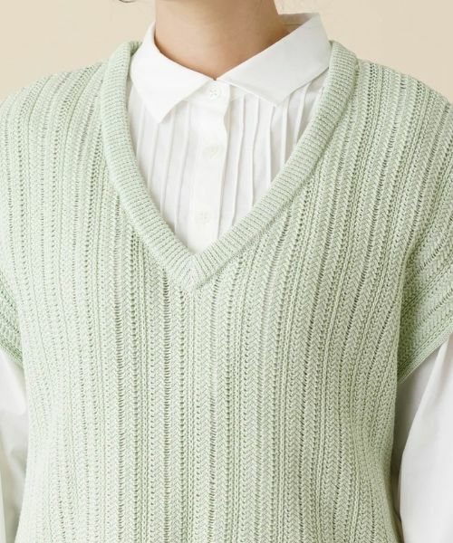 Leilian PLUS HOUSE / レリアンプラスハウス テーラードジャケット | Vネックニットベスト | 詳細7