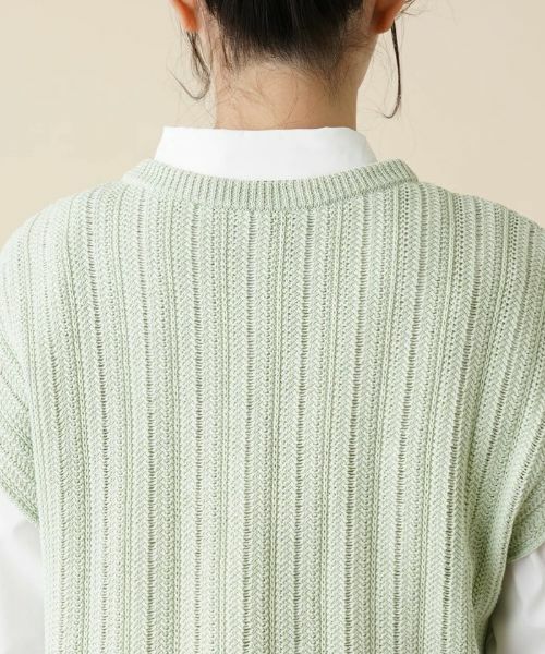 Leilian PLUS HOUSE / レリアンプラスハウス テーラードジャケット | Vネックニットベスト | 詳細8