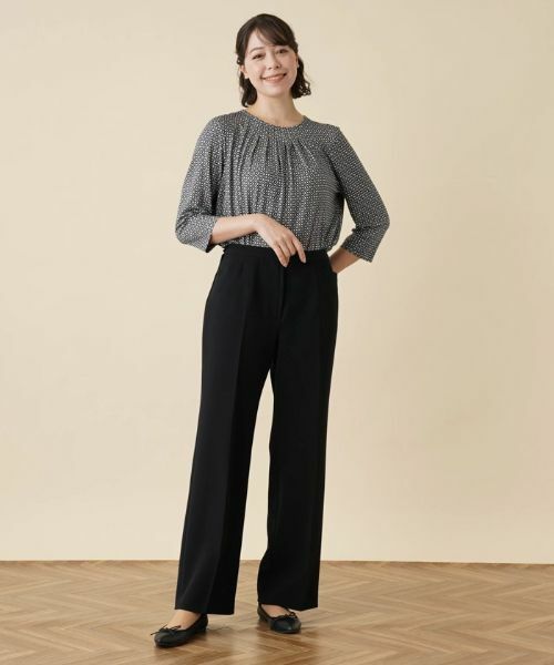 Leilian PLUS HOUSE / レリアンプラスハウス その他パンツ | 【店頭人気】ストレッチフルレングスパンツ | 詳細1