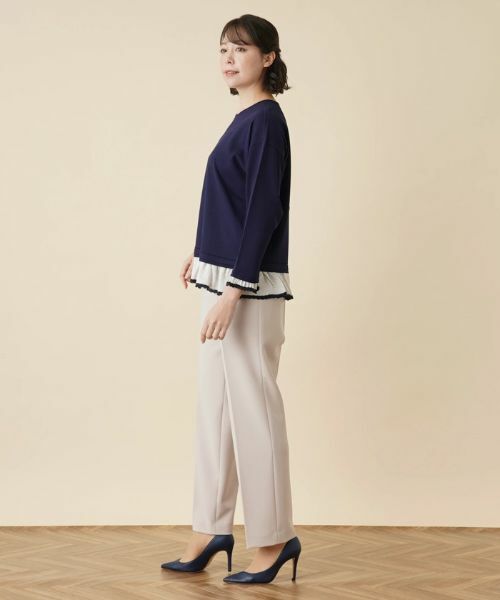 Leilian PLUS HOUSE / レリアンプラスハウス その他パンツ | 【店舗人気】センタープレスストレートパンツ | 詳細2