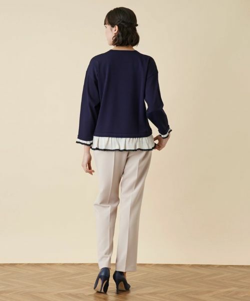 Leilian PLUS HOUSE / レリアンプラスハウス その他パンツ | 【店舗人気】センタープレスストレートパンツ | 詳細3