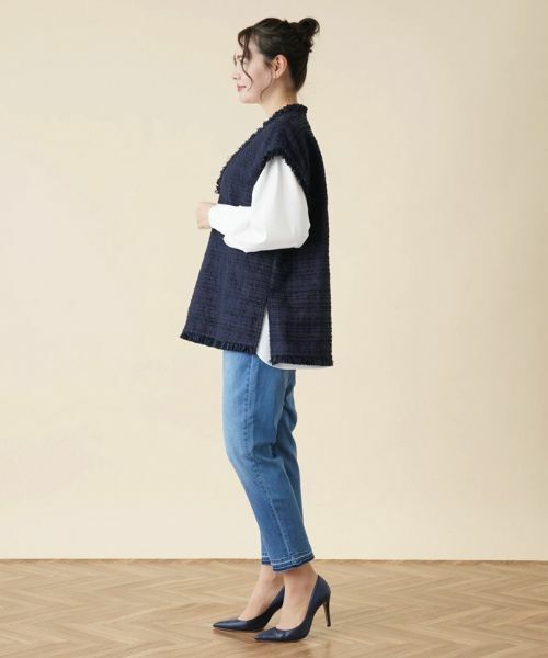 Leilian PLUS HOUSE / レリアンプラスハウス テーラードジャケット | ツイードベスト | 詳細2