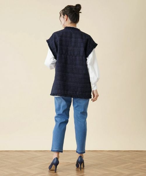 Leilian PLUS HOUSE / レリアンプラスハウス テーラードジャケット | ツイードベスト | 詳細3