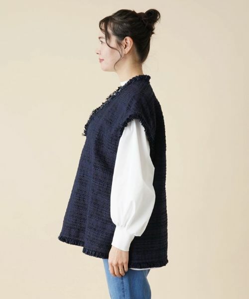 Leilian PLUS HOUSE / レリアンプラスハウス テーラードジャケット | ツイードベスト | 詳細5