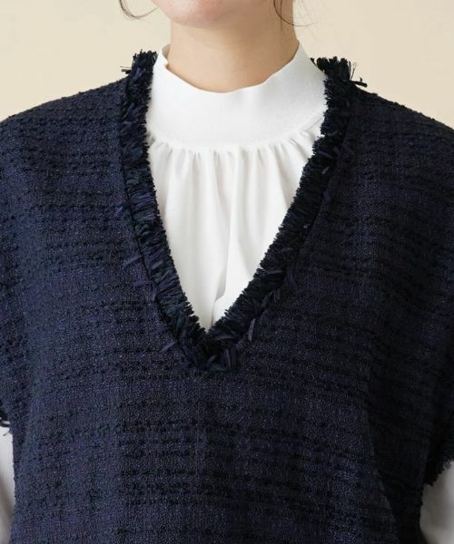 Leilian PLUS HOUSE / レリアンプラスハウス テーラードジャケット | ツイードベスト | 詳細7