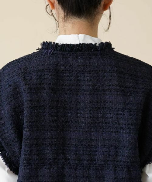 Leilian PLUS HOUSE / レリアンプラスハウス テーラードジャケット | ツイードベスト | 詳細8