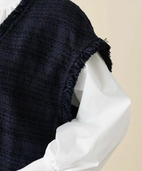 Leilian PLUS HOUSE / レリアンプラスハウス テーラードジャケット | ツイードベスト | 詳細9