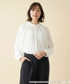 Leilian PLUS HOUSE / レリアンプラスハウス シャツ・ブラウス | ギャザーオーバーブラウス