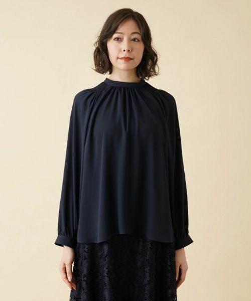 Leilian PLUS HOUSE / レリアンプラスハウス シャツ・ブラウス | ギャザーオーバーブラウス | 詳細4