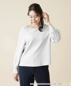 Leilian PLUS HOUSE / レリアンプラスハウス カットソー | ボートネックラグランカットソー