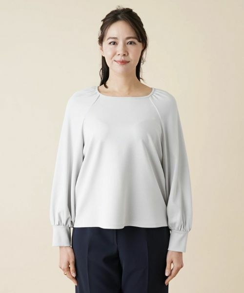 Leilian PLUS HOUSE / レリアンプラスハウス カットソー | ボートネックラグランカットソー | 詳細4