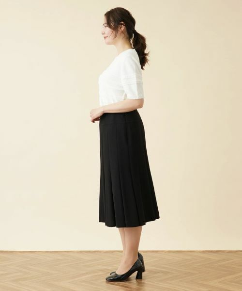 Leilian PLUS HOUSE / レリアンプラスハウス ミニ・ひざ丈スカート | ボックスプリーツミディスカート | 詳細15