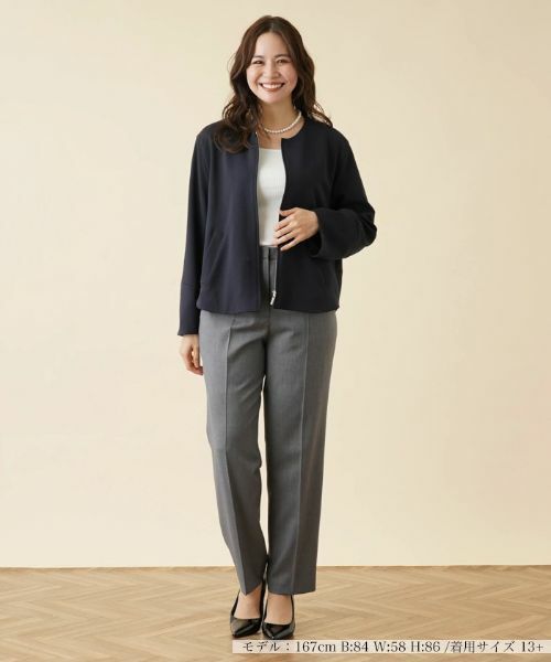 Leilian PLUS HOUSE / レリアンプラスハウス その他パンツ | センタープレスパンツ | 詳細1