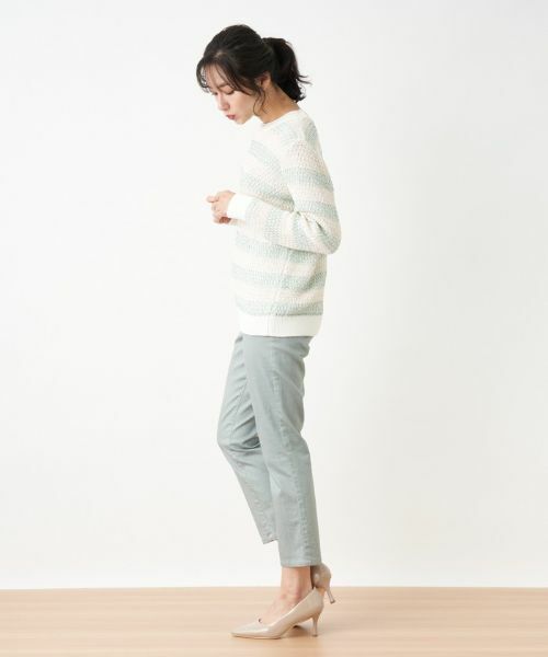 Leilian PLUS HOUSE / レリアンプラスハウス ニット・セーター | ボーダークルーネックニット | 詳細13