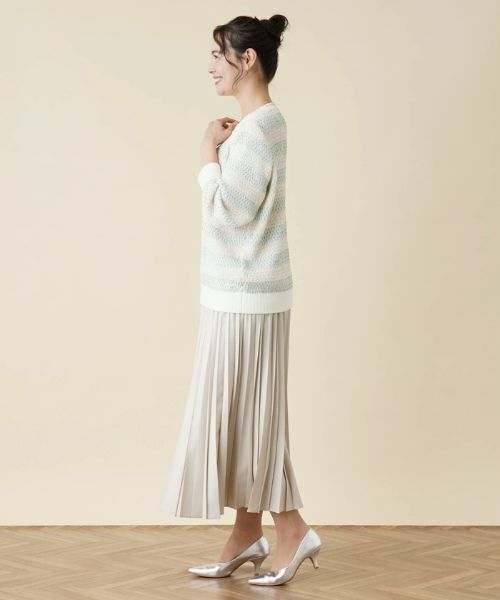 Leilian PLUS HOUSE / レリアンプラスハウス ニット・セーター | ボーダークルーネックニット | 詳細2