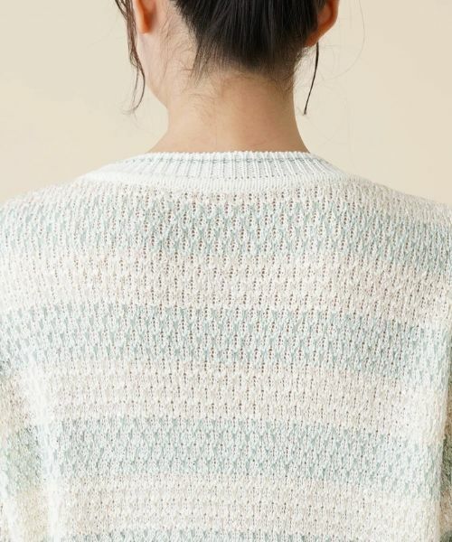 Leilian PLUS HOUSE / レリアンプラスハウス ニット・セーター | ボーダークルーネックニット | 詳細8