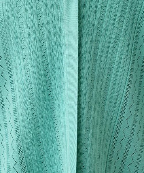 Leilian PLUS HOUSE / レリアンプラスハウス カーディガン・ボレロ | 柄編みVネックカーディガン【ROCHAS Premiere】 | 詳細10