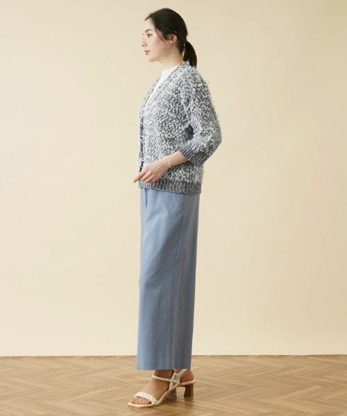 Leilian PLUS HOUSE / レリアンプラスハウス カーディガン・ボレロ | ミックスニットカーディガン | 詳細2