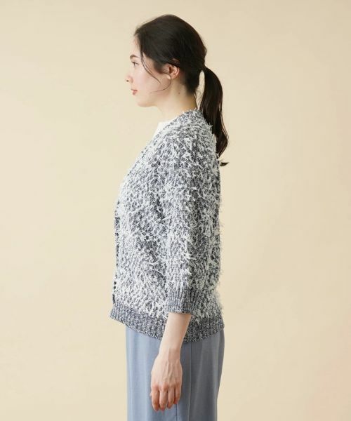 Leilian PLUS HOUSE / レリアンプラスハウス カーディガン・ボレロ | ミックスニットカーディガン | 詳細5