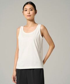 Leilian PLUS HOUSE / レリアンプラスハウス カットソー | スーピマコットンタンクトップ