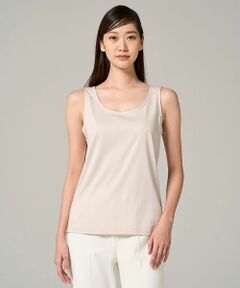 Leilian PLUS HOUSE / レリアンプラスハウス カットソー | スーピマコットンタンクトップ