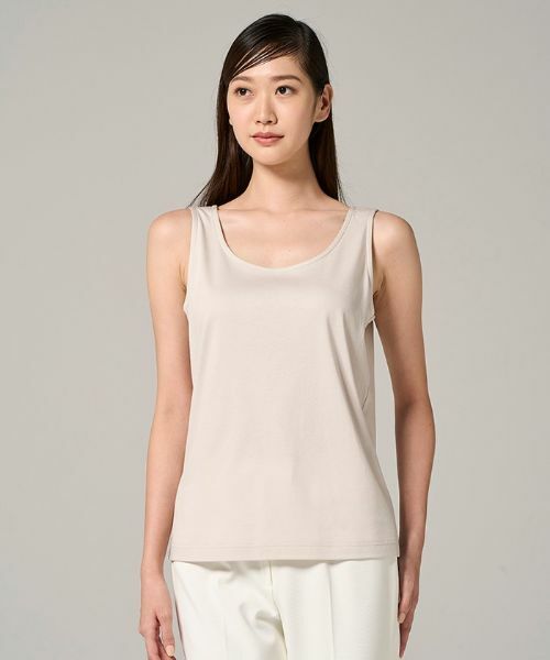 Leilian PLUS HOUSE / レリアンプラスハウス カットソー | スーピマコットンタンクトップ | 詳細3