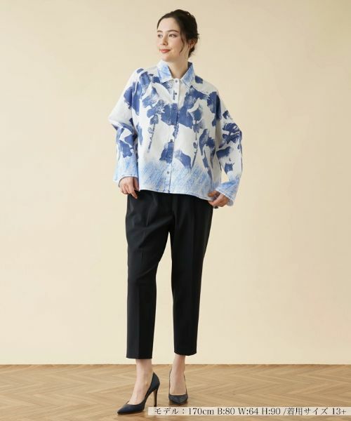 Leilian PLUS HOUSE / レリアンプラスハウス シャツ・ブラウス | プリントブラウス | 詳細1