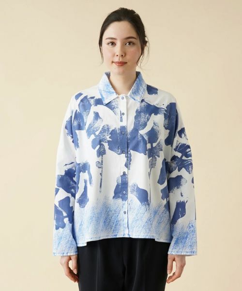 Leilian PLUS HOUSE / レリアンプラスハウス シャツ・ブラウス | プリントブラウス | 詳細4